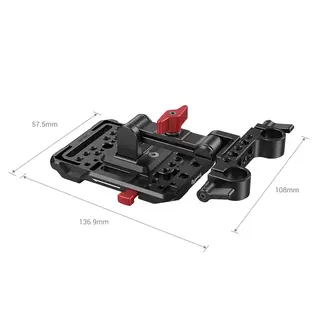 SmallRig 2991 Battery Plate V-Mount Med 15mm Rod Feste