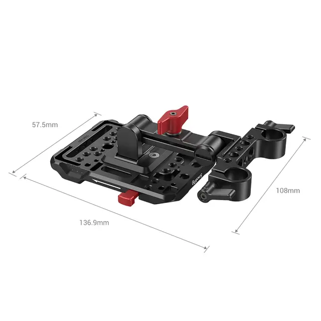 SmallRig 2991 Battery Plate V-Mount Med 15mm Rod Feste 