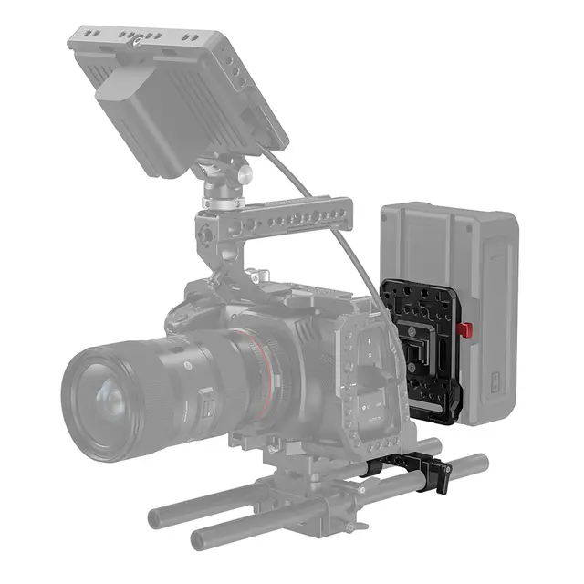 SmallRig 2991 Battery Plate V-Mount Med 15mm Rod Feste 