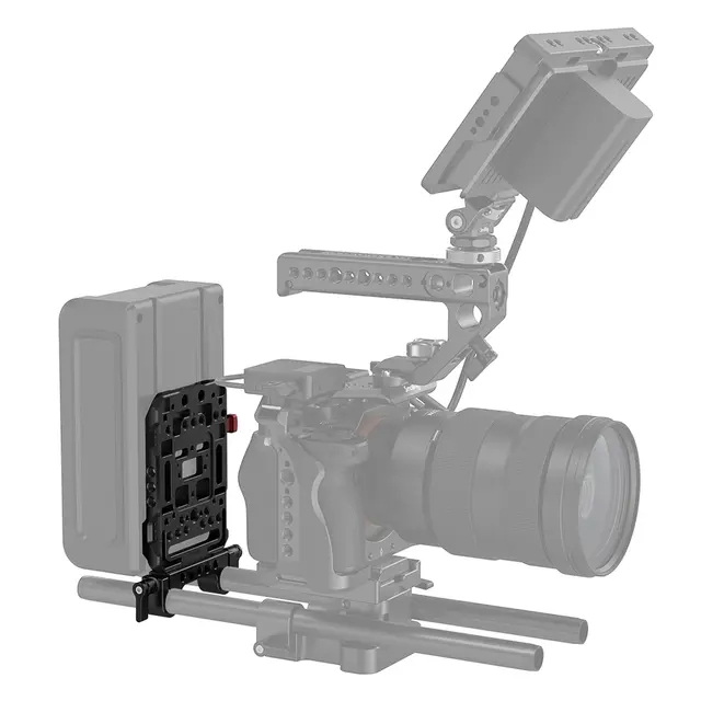 SmallRig 2991 Battery Plate V-Mount Med 15mm Rod Feste 