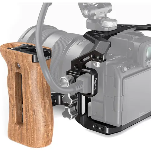 SmallRig 3008 Cage Pro Kit A7S III Kamerabur med Universal Wood Side Handle 