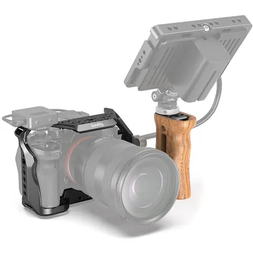SmallRig 3008 Cage Pro Kit A7S III Kamerabur med Universal Wood Side Handle 