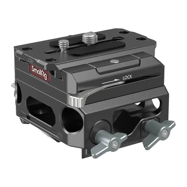 SmallRig 3067 Baseplate Lightweight m/ Dobbel 15mm rod clamp 