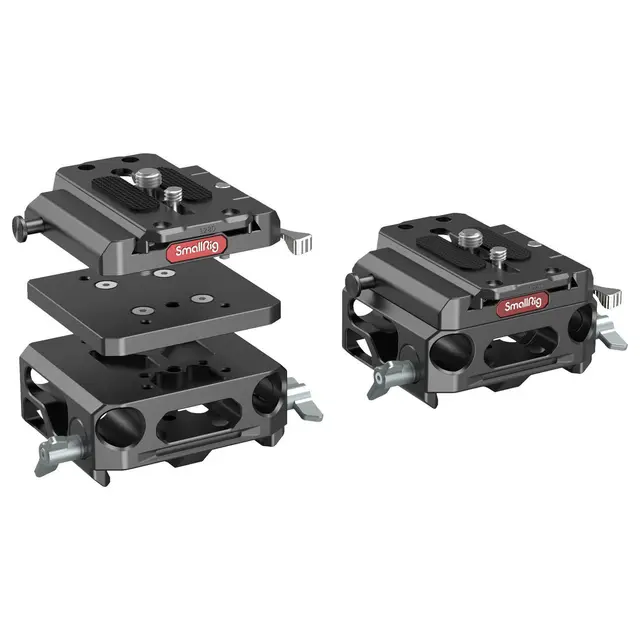 SmallRig 3067 Baseplate Lightweight m/ Dobbel 15mm rod clamp 