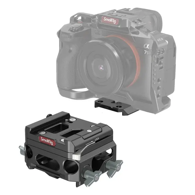 SmallRig 3067 Baseplate Lightweight m/ Dobbel 15mm rod clamp 