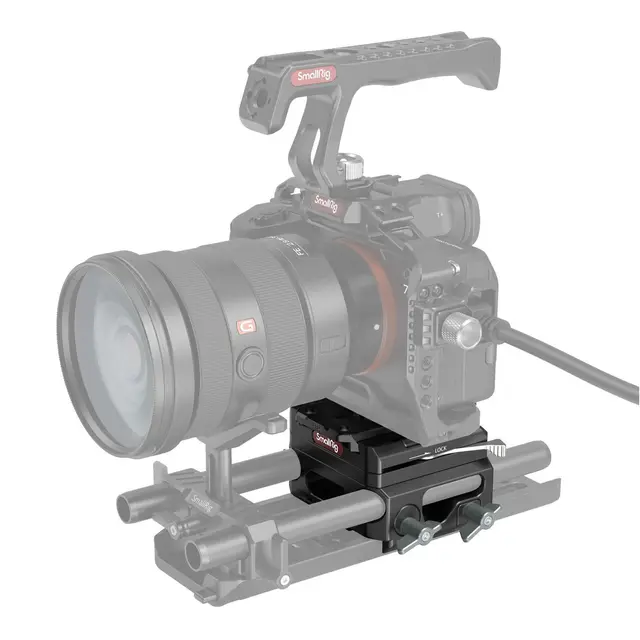 SmallRig 3067 Baseplate Lightweight m/ Dobbel 15mm rod clamp 