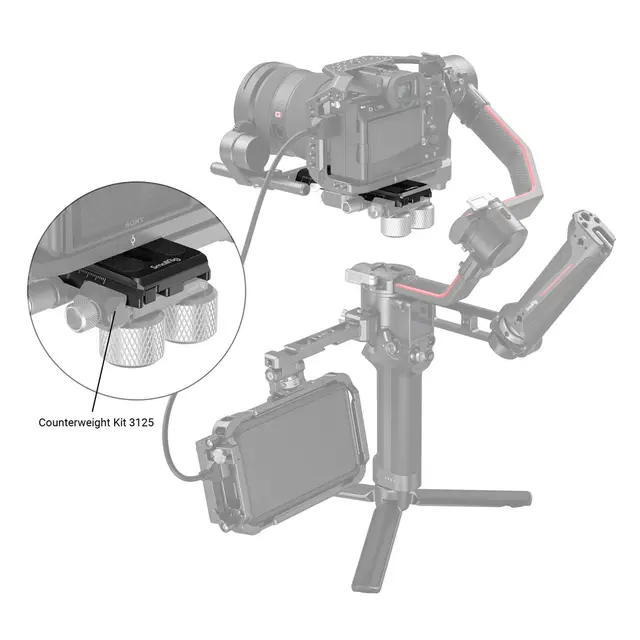 SmallRig 3158 QR-Plate Festeplate DJI RS 2/ RSC 2/ Ronin S 