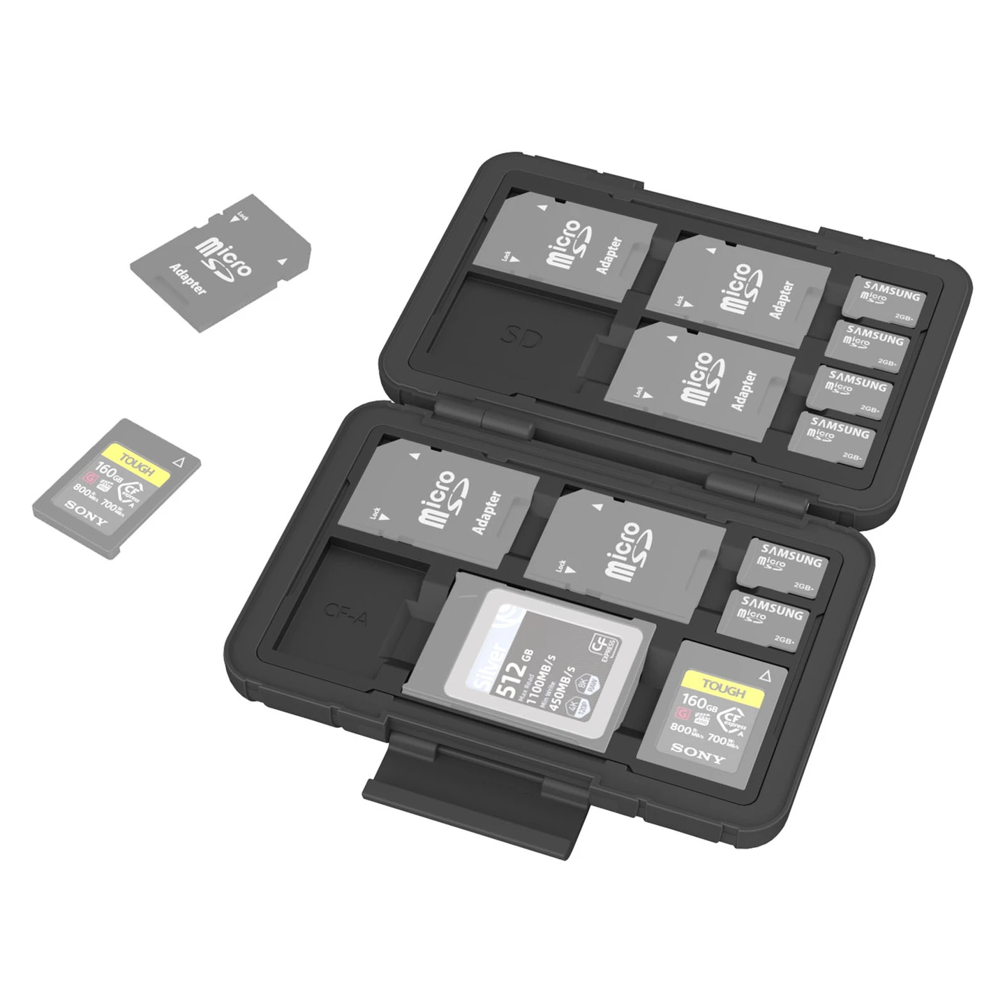 SmallRig 3192 Memory Case Minnekort Hard Case. Forskjellige kort