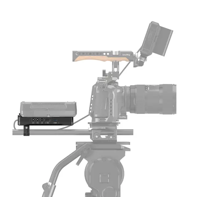 SmallRig 3203 Battery Adapter Plate V-Mount. m/Dual 15mm Rod Clamp 