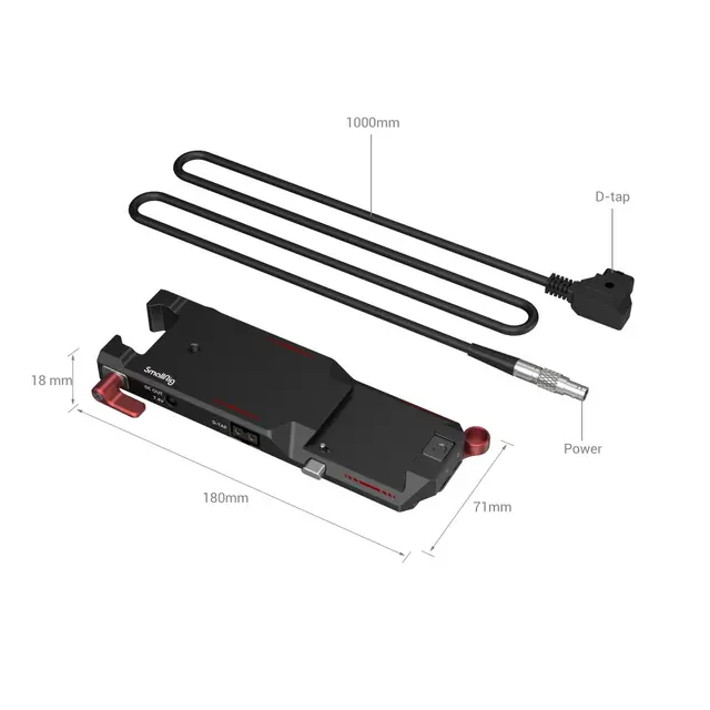 SmallRig 3251 Power Pass-Through Plate For DJI RS2 