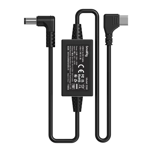 SmallRig 3268 USB-C to DC Cable Strømtilkobling til Follow Focus 