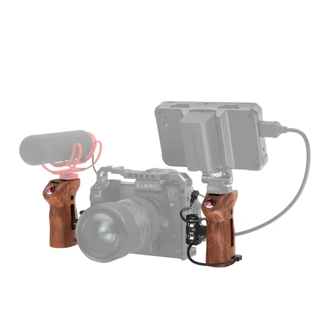 SmallRig 3323 Side Handle Wood m/ Start/Stop Remote Trigger 