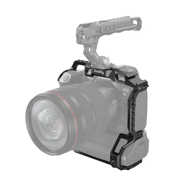 SmallRig 3464B Cage For Canon EOS R5/R6 Passer når grep BG-R10 er påmontert 