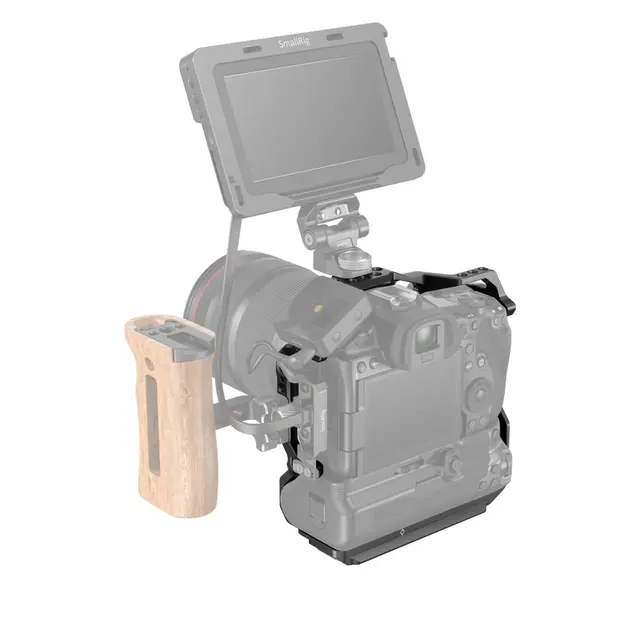 SmallRig 3464B Cage For Canon EOS R5/R6 Passer når grep BG-R10 er påmontert 