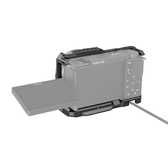 SmallRig 3538 Cage m/Grip Sony ZV-E10 Kamerabur med mange festepunkter 