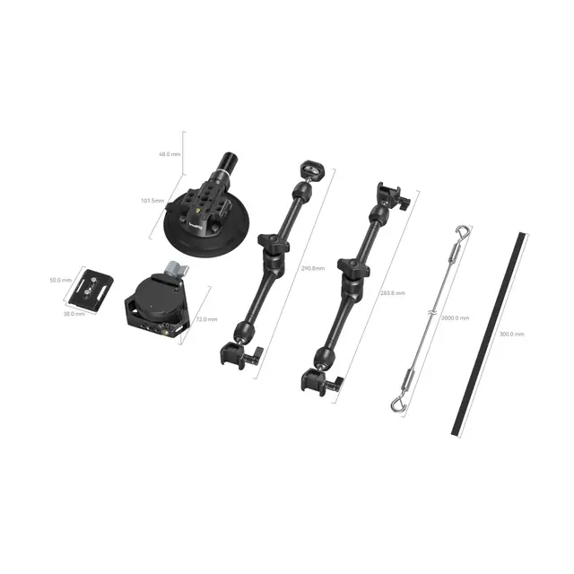 Portable Dual Suction Cup Camera Mount SC-2K 3566