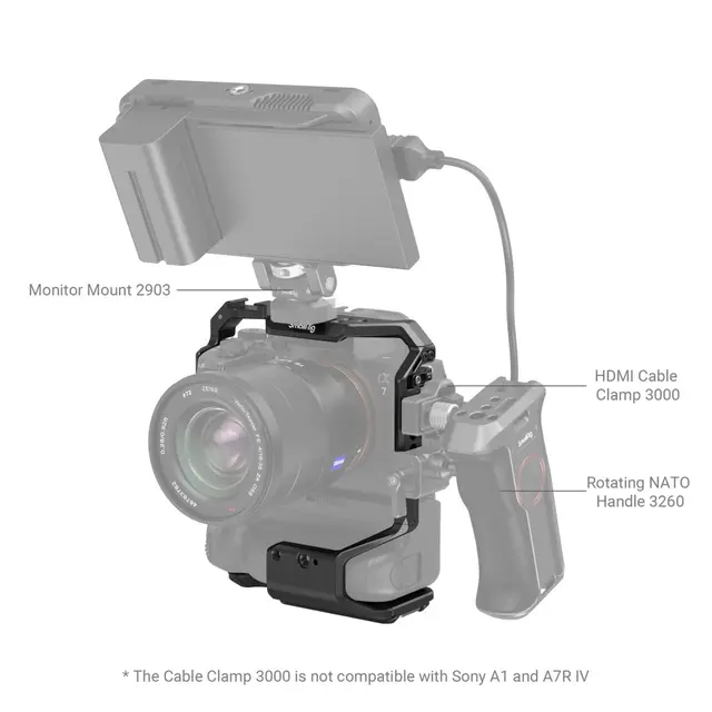 SmallRig 3594 Cage Sony Grip For Sony A7IV/ A7SIII/ A7RIV/ A1 / A9II 