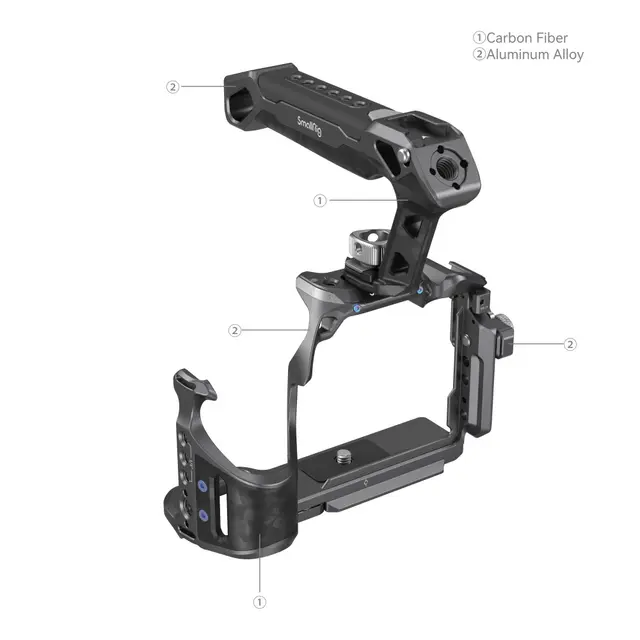 SmallRig 3708 Rhinoceros Basic Cage Kit For Sony A7 RV, A7VI og A7 SIII 