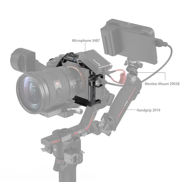 SmallRig 3708 Rhinoceros Basic Cage Kit For Sony A7 RV, A7VI og A7 SIII 