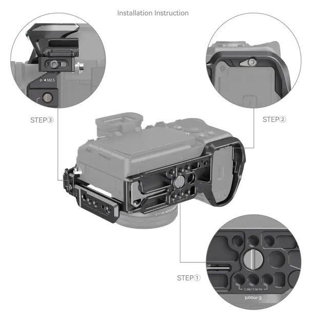 SmallRig 3710 Rhinoceros Adv Cage Kit For Sony A7 RV, A7VI og A7 SIII 