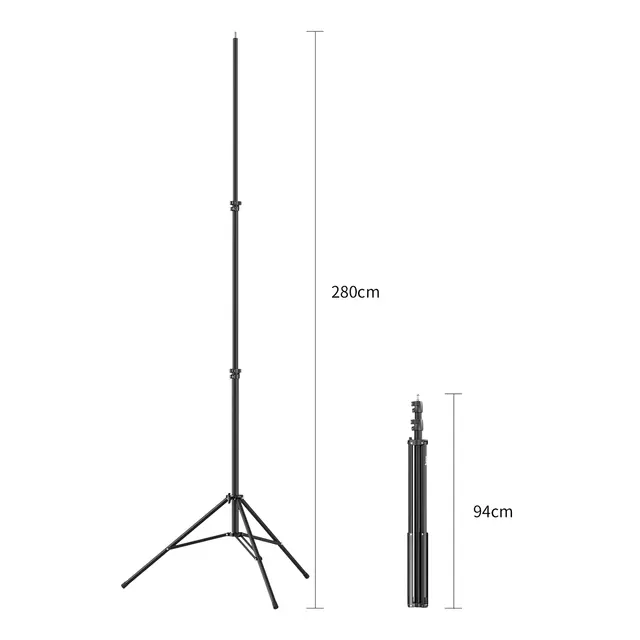 SmallRig 3737 Light Stand AC m/ Boom arm RA-S280A Lysstativ luftdempet m/Boom Arm 