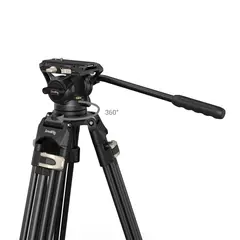 SmallRig 3751 Video Tripod Heavy-Duty Med Fluid Head AD-01