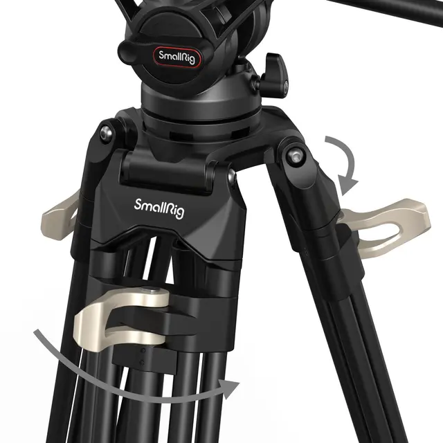 SmallRig 3751 Video Tripod Heavy-Duty Med Fluid Head AD-01 