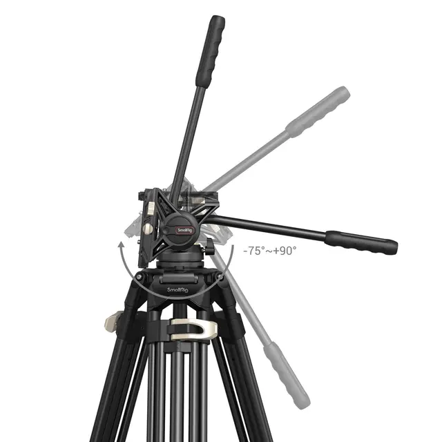 SmallRig 3751 Video Tripod Heavy-Duty Med Fluid Head AD-01 