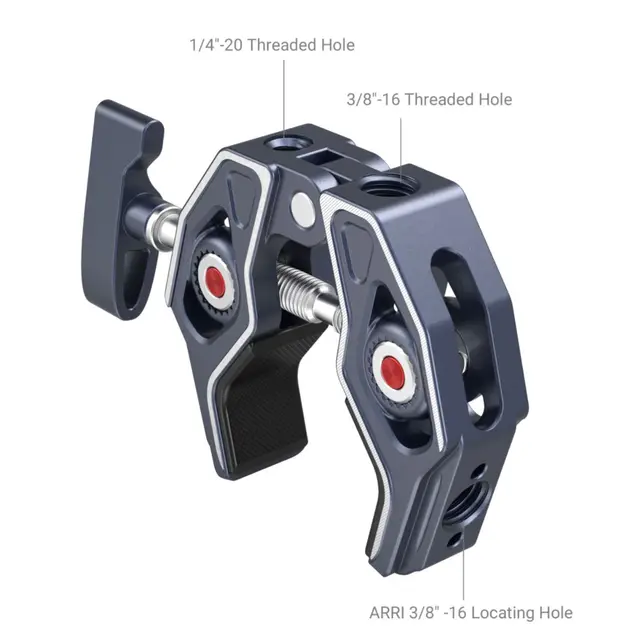 SmallRig 3755 Crab-Shaped Clamp Universalklemme for lettere utstyr 
