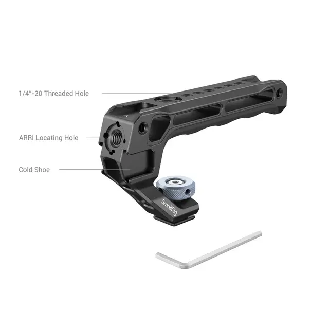 SmallRig 3764 Top Handle with Cold Shoe Topphåndtak med tilbehørsfester 