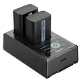 SmallRig 3818 NP-FW50 Battery/Charger Kt 2 stk NP-FW50 batterier m/lader