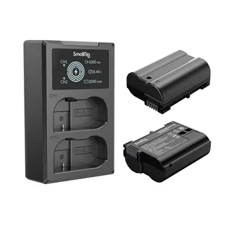 SmallRig 3820 EN-EL15 Battery &amp; Charger Ladeadapter inkl 2stk EN-EL15 batterier