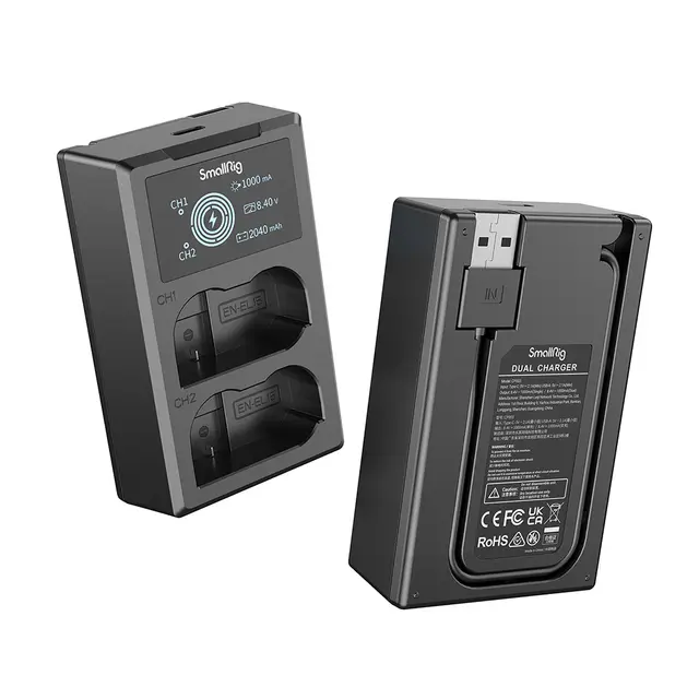 SmallRig 3820 EN-EL15 Battery & Charger Ladeadapter inkl 2stk EN-EL15 batterier 