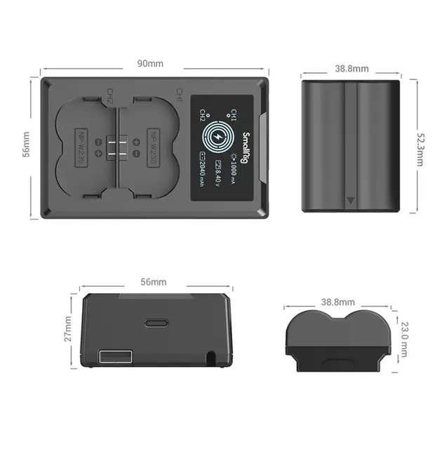 SmallRig Mini V Mount Battery Plate with Belt Clip 2990