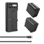 SmallRig 3823 NP-F970 Battery &amp; Charger Kit. 2 Batterier + lader og kabel