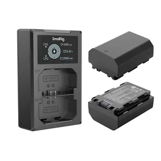 SmallRig 3824 NP-FZ100 Battery &amp; Charger USB-C Lader + 2stk batterier til Sony
