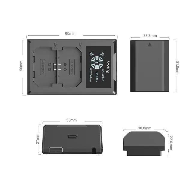SmallRig Mini V Mount Battery Plate with Belt Clip 2990