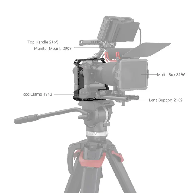 SmallRig 3866 Cage for Nikon Z6II/Z7II Kamerabur for Z-serie m/grep MB-N11 
