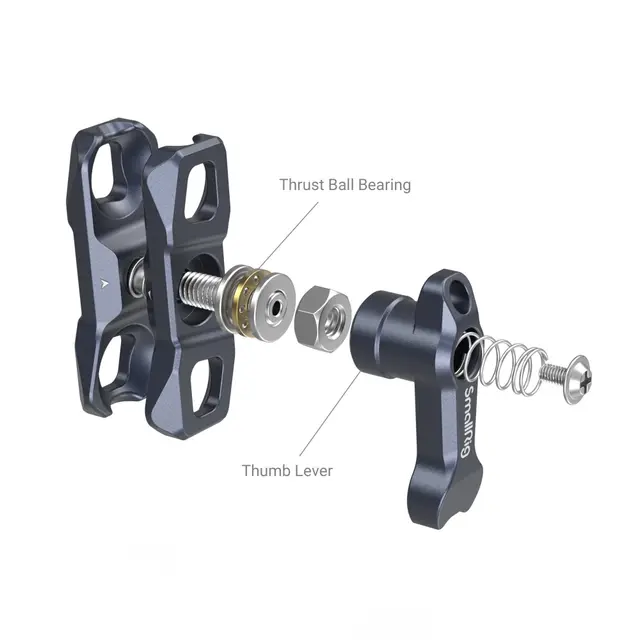 SmallRig 3874 Magic Arm Dual Ball Head 1/4"-20 Screw and ARRI Locating Screw 
