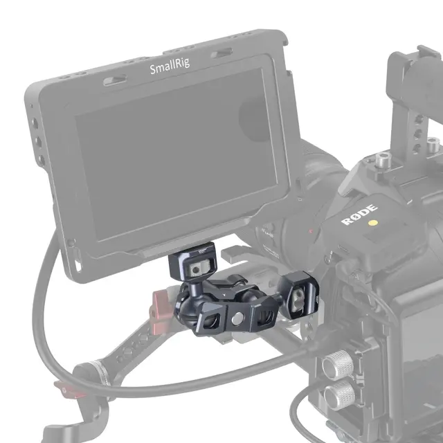 SmallRig 3874 Magic Arm Dual Ball Head 1/4"-20 Screw and ARRI Locating Screw 