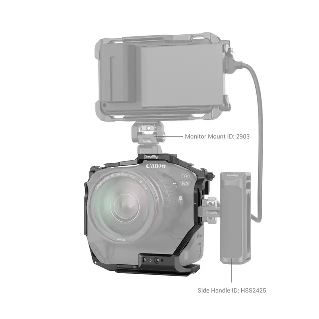 SmallRig 3884 Cage for Canon EOS R3 Kamerabur Arca Swiss 