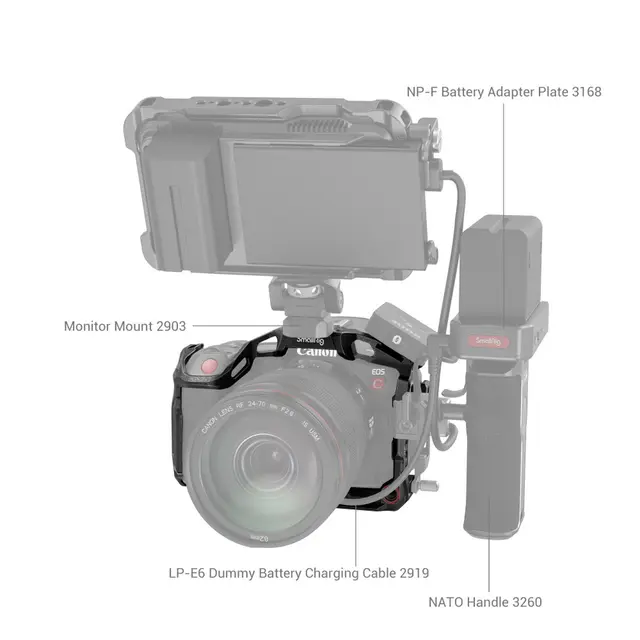 SmallRig 3890 Cage Black Mamba For Canon R5 C 