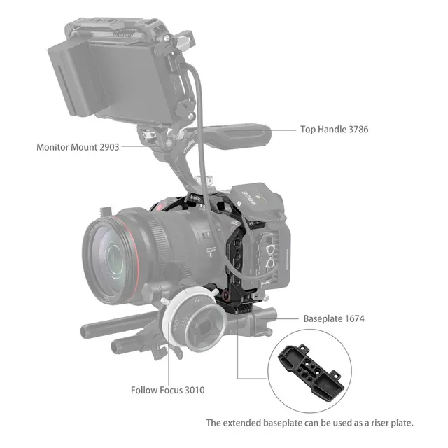 SmallRig 3890 Cage Black Mamba For Canon R5 C 