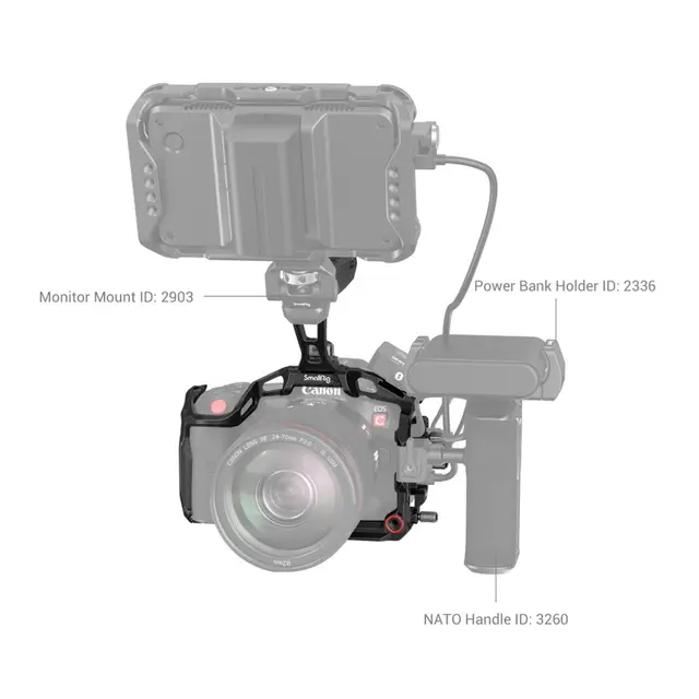 SmallRig 3891 Handheld Kit Black Mamba For Canon R5 C 