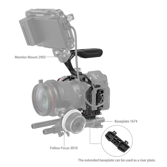 SmallRig 3891 Handheld Kit Black Mamba For Canon R5 C 