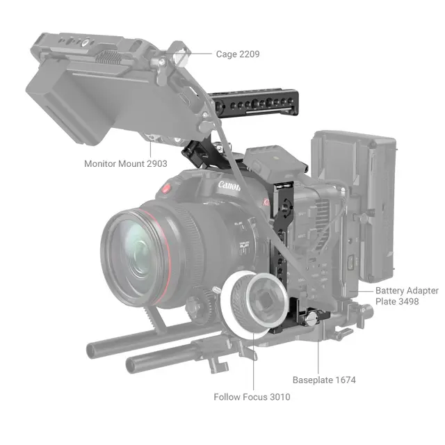 SmallRig 3899 Handheld Kit for C70 