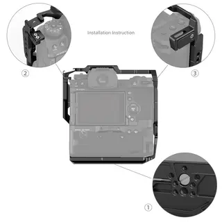 SmallRig 3933 Cage for Fujifilm X-H2S Med FT-XH/VG-XH grep p&#229;montert
