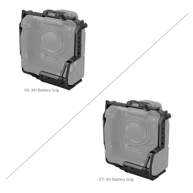 SmallRig 3933 Cage for Fujifilm X-H2S Med FT-XH/VG-XH grep påmontert 