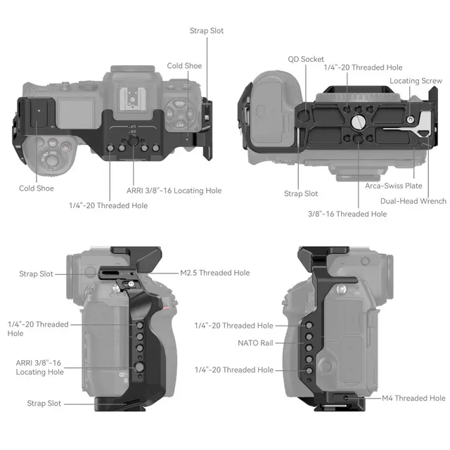 SmallRig 3940 Cage for Nikon Z8 Kamerabur 