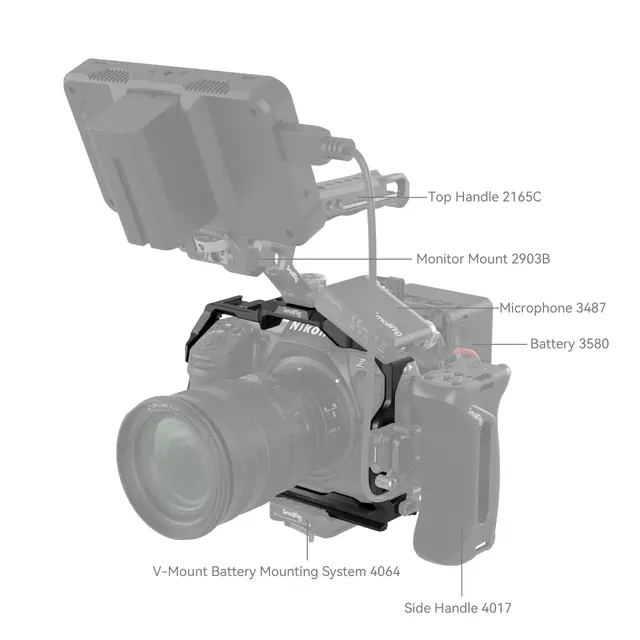 SmallRig 3940 Cage for Nikon Z8 Kamerabur 